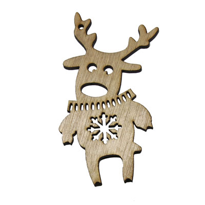 Ornament de Craciun din lemn - model Ren