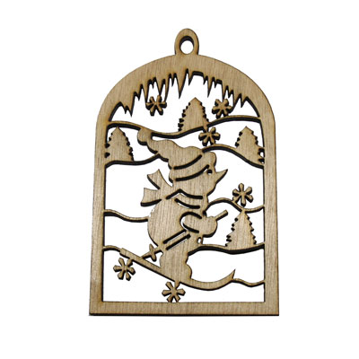 Ornament de Craciun - om de zapada
