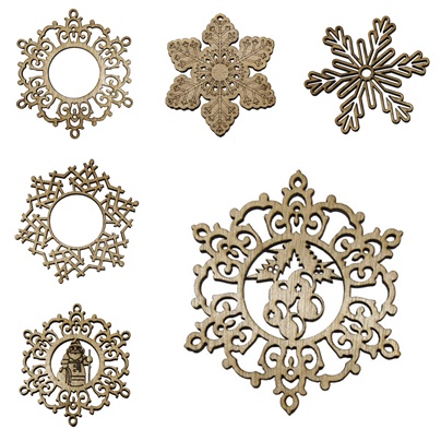 Ornament de Craciun - modele fulg de zapada