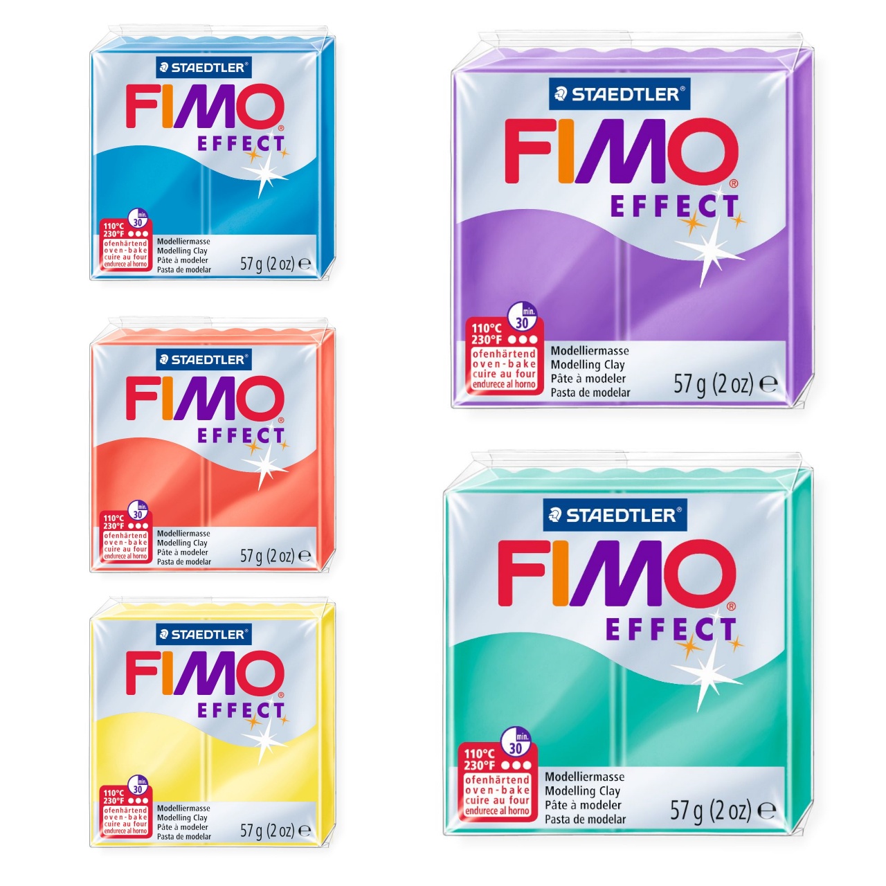 Staedtler Fimo Effect Translucent Polymer Modelling Clay