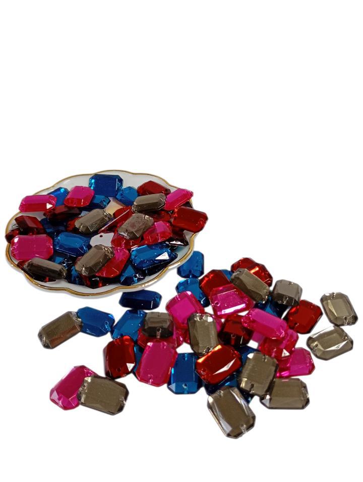 Margele caboson 50 Gr - octogonale - (15 × 10mm)