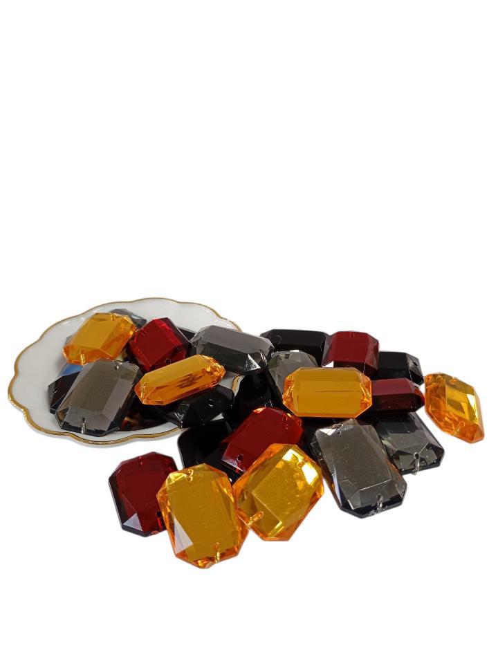 Margele caboson 50 Gr - octogonale ( 26 × 20mm)