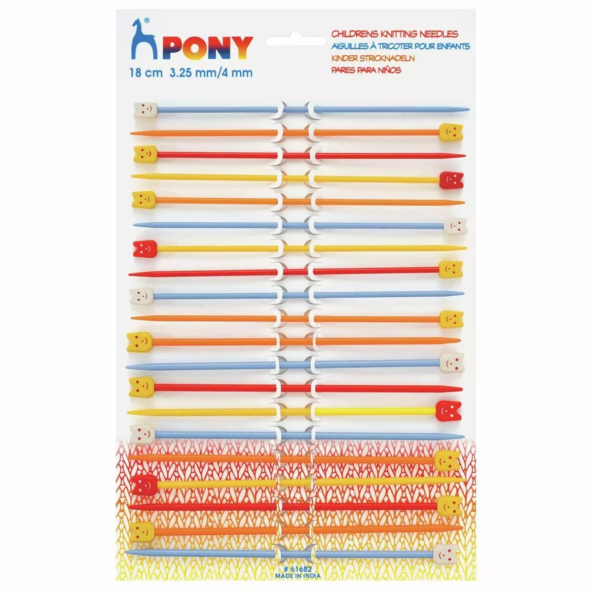 Andrele drepte Pony Needles pentru copii