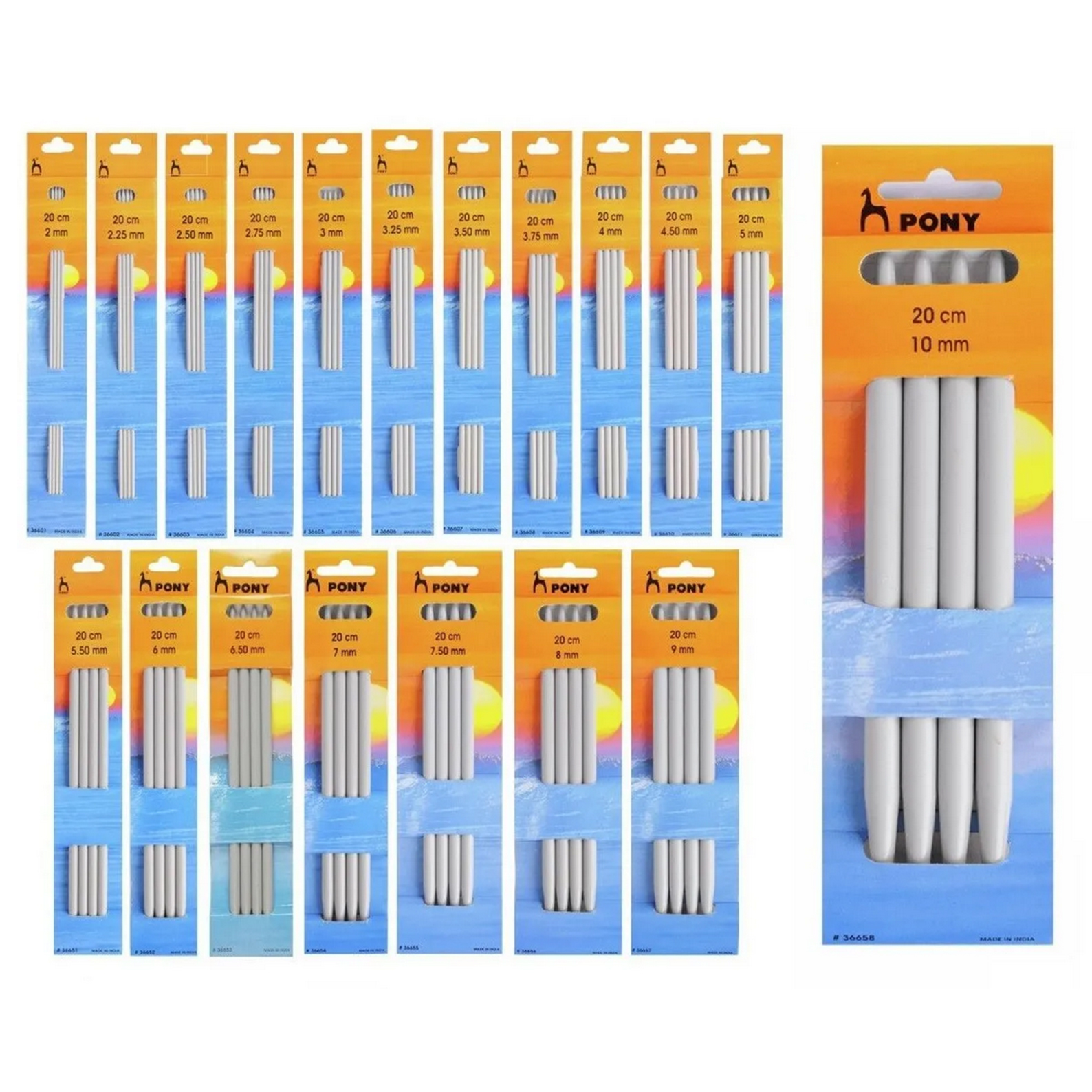 Andrele plastic drepte 20cm - 4buc