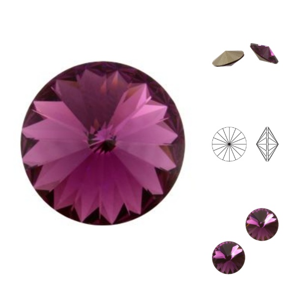 Swarovski Rivoli - Amethyst