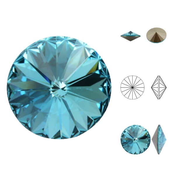 Swarovski Rivoli - Light Turquoise