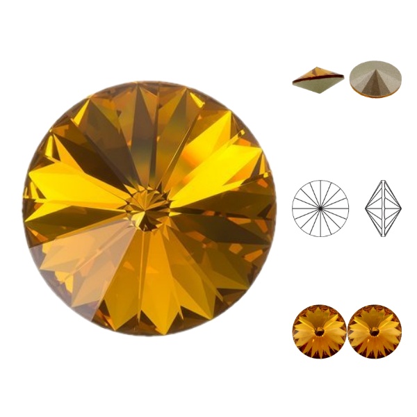 Swarovski Rivoli - Topaz