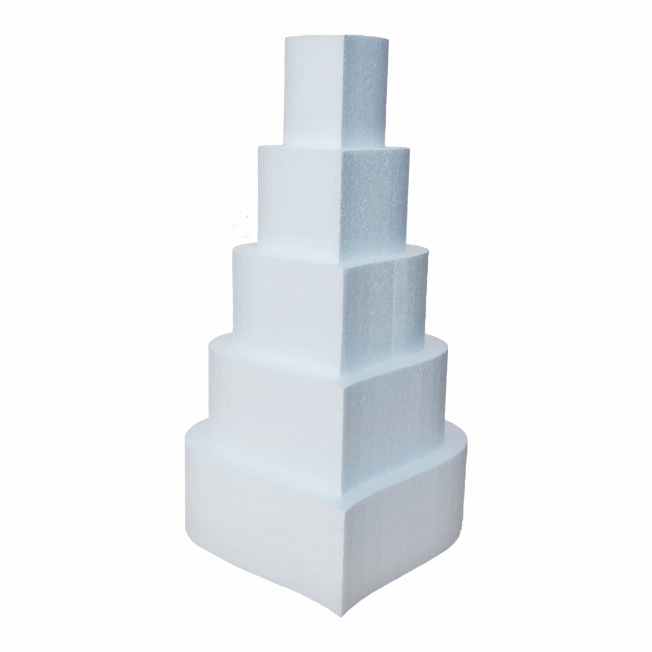 Macheta tort inima - 5 etaje - Lungimea etajelor: 10cm + 15cm + 20cm + 25cm + 30cm